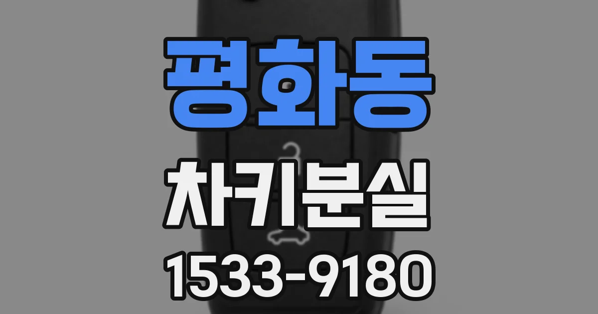 평화동 차키분실