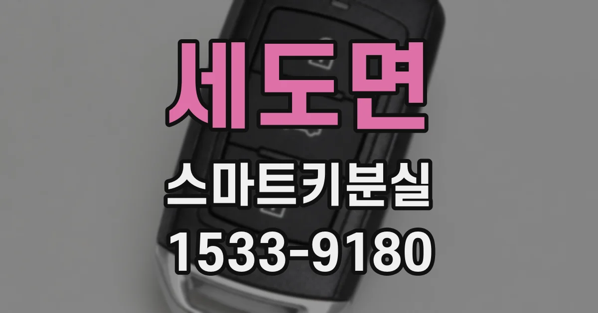 세도면 스마트키분실