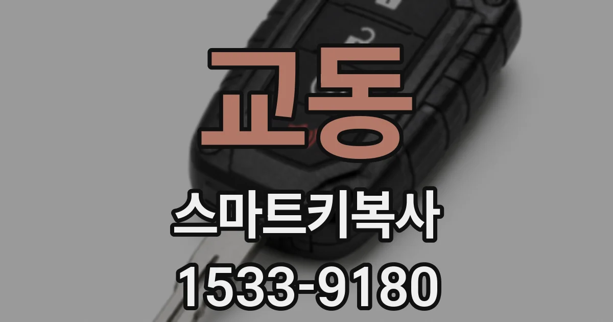 교동 스마트키복사