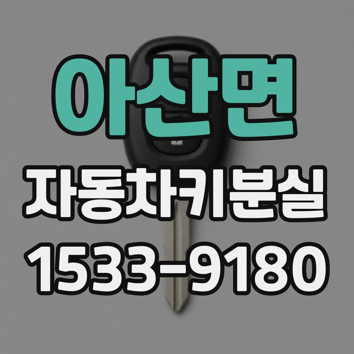 아산면 자동차키분실