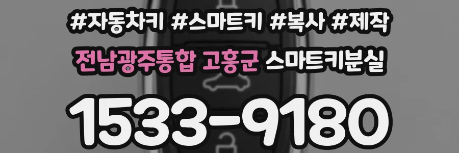 전남광주통합 고흥군 스마트키분실