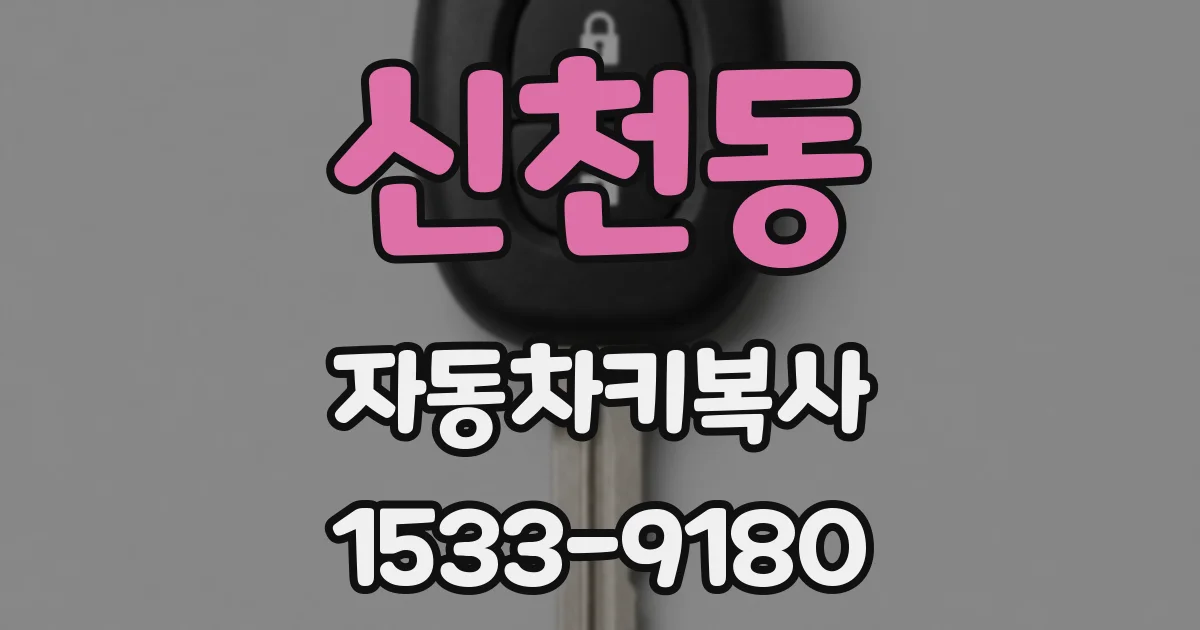 신천동 자동차키복사