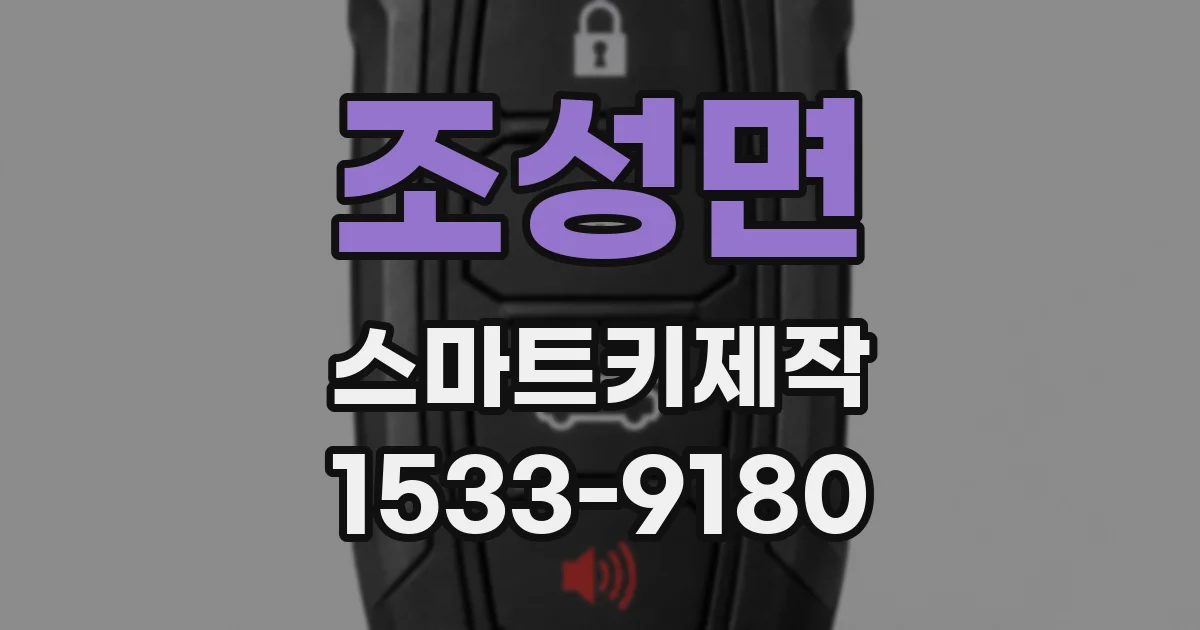 조성면 스마트키제작
