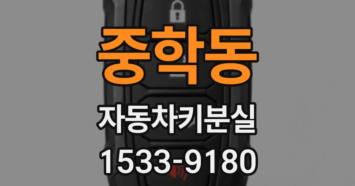 중학동 자동차키분실
