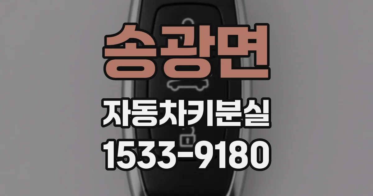 송광면 자동차키분실