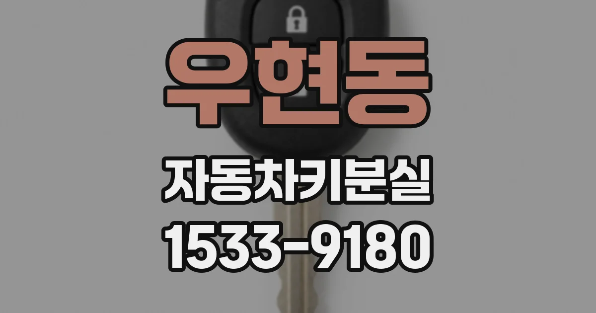 우현동 자동차키분실