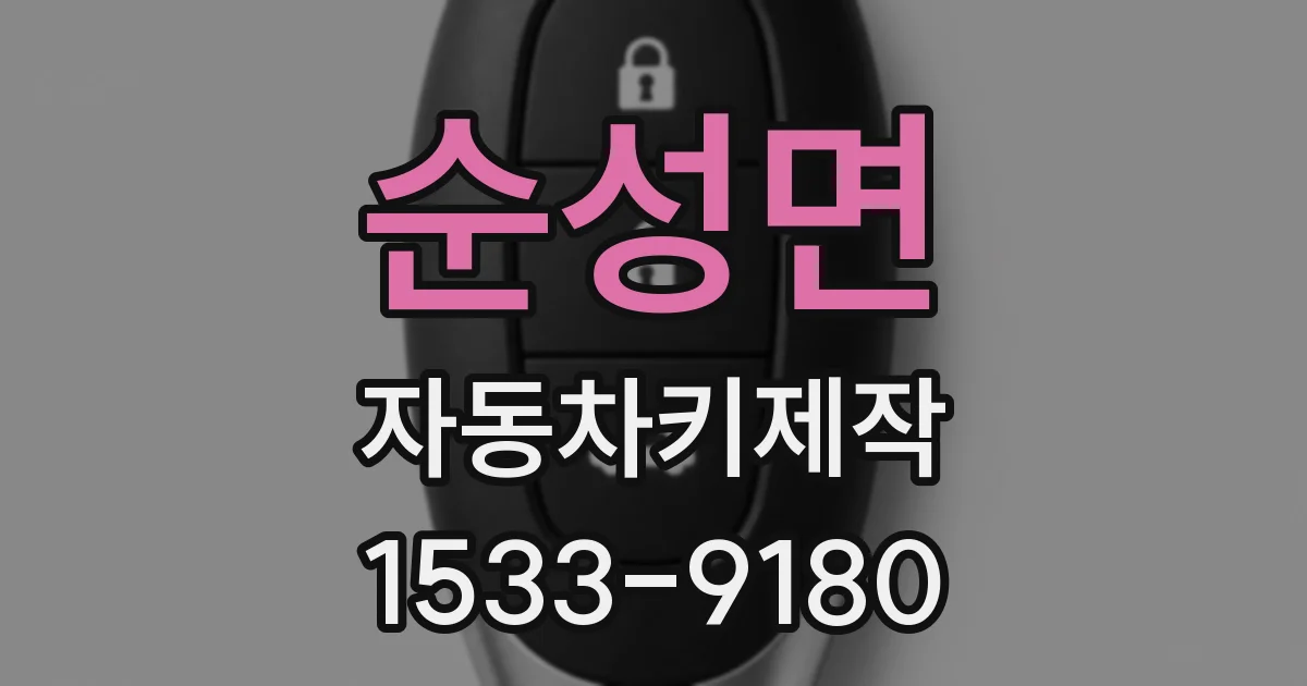 순성면 자동차키제작