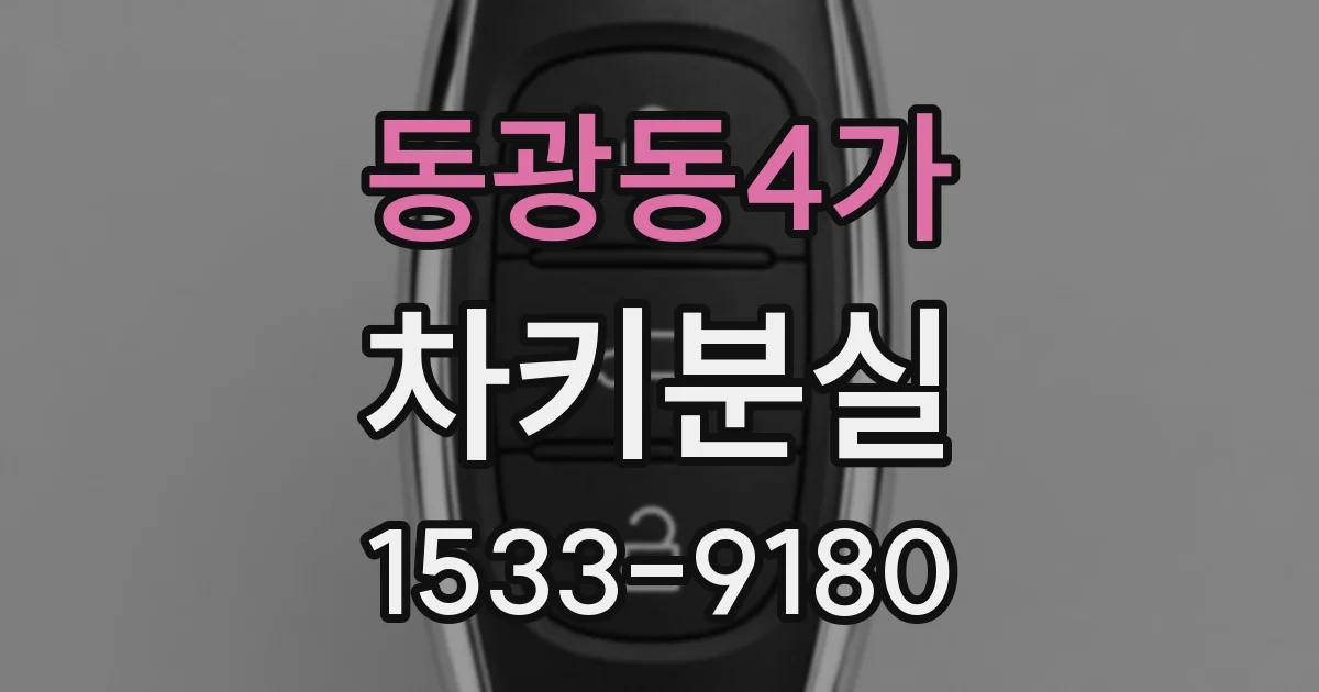 동광동4가 차키분실