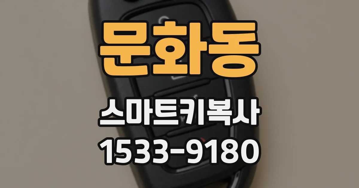 문화동 스마트키복사