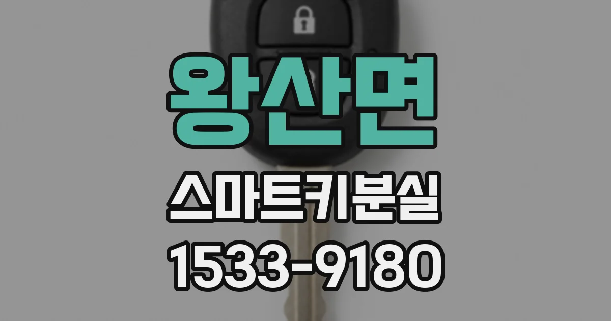 왕산면 스마트키분실