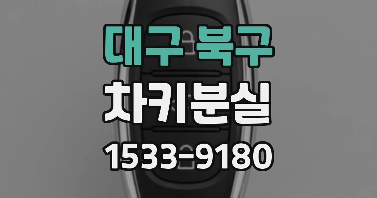 대구 북구 차키분실
