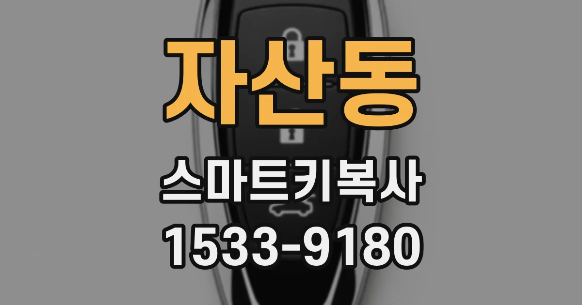 자산동 스마트키복사