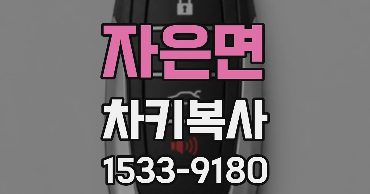 자은면 차키복사