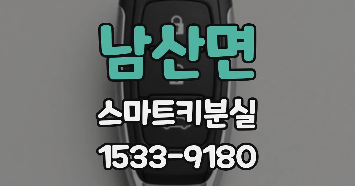 남산면 스마트키분실