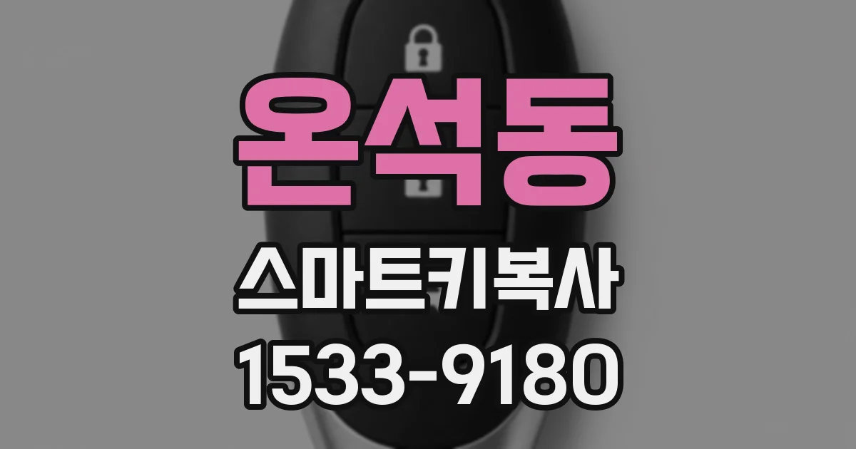 온석동 스마트키복사