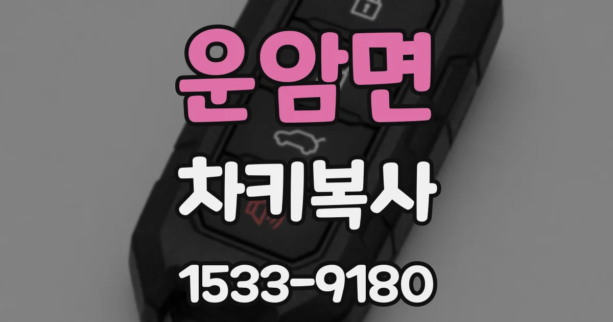 운암면 차키복사