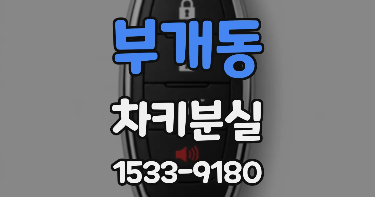 부개동 차키분실