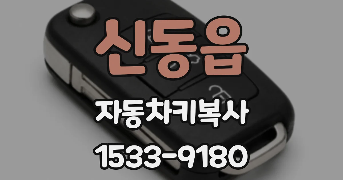신동읍 자동차키복사
