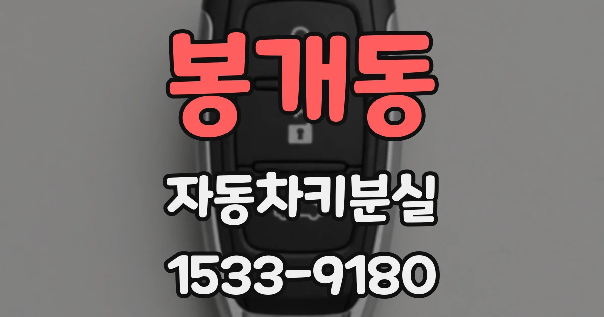 봉개동 자동차키분실