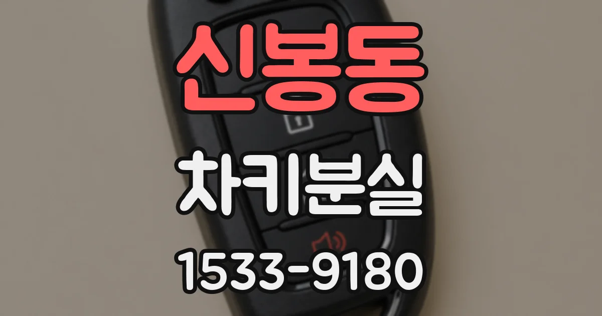 신봉동 차키분실