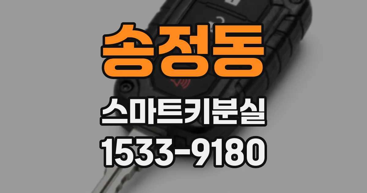 송정동 스마트키분실