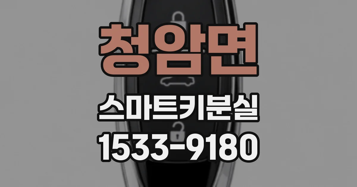 청암면 스마트키분실