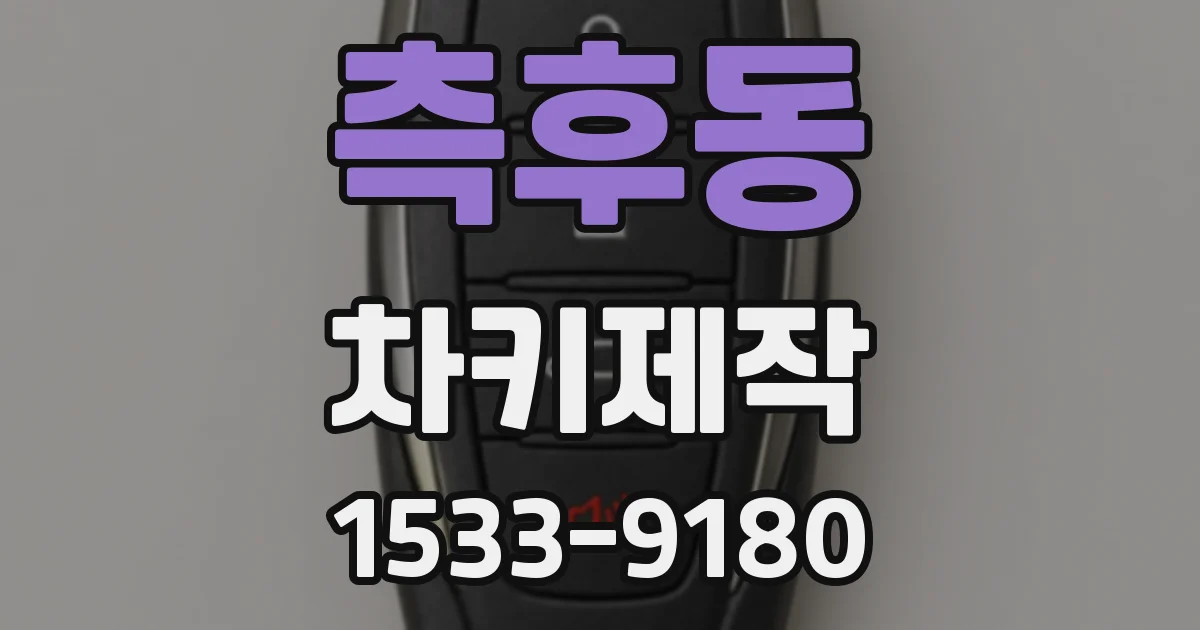측후동 차키제작