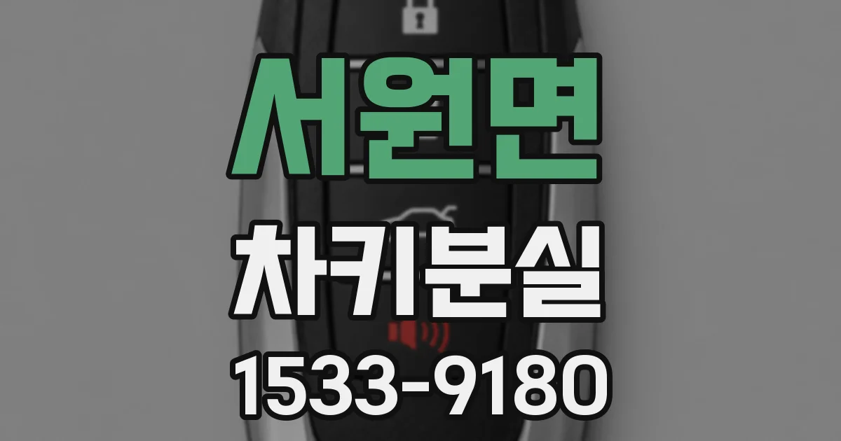 서원면 차키분실