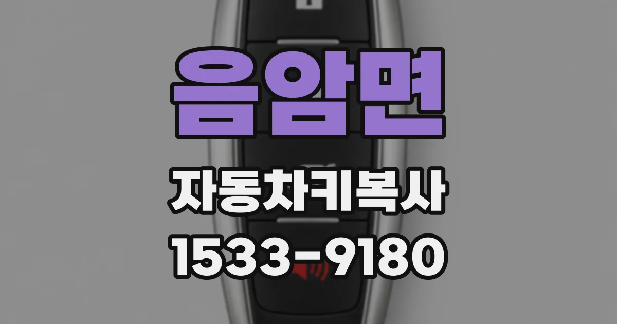 음암면 자동차키복사