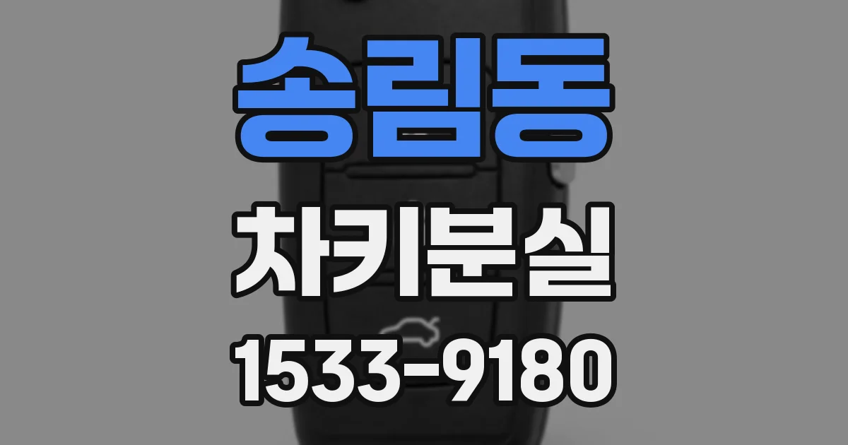 송림동 차키분실