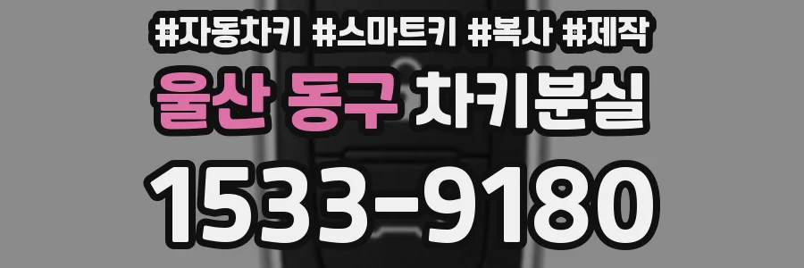 울산 동구 차키분실