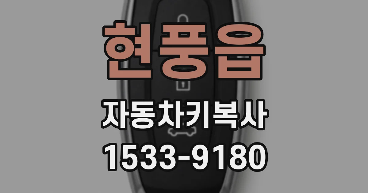 현풍읍 자동차키복사