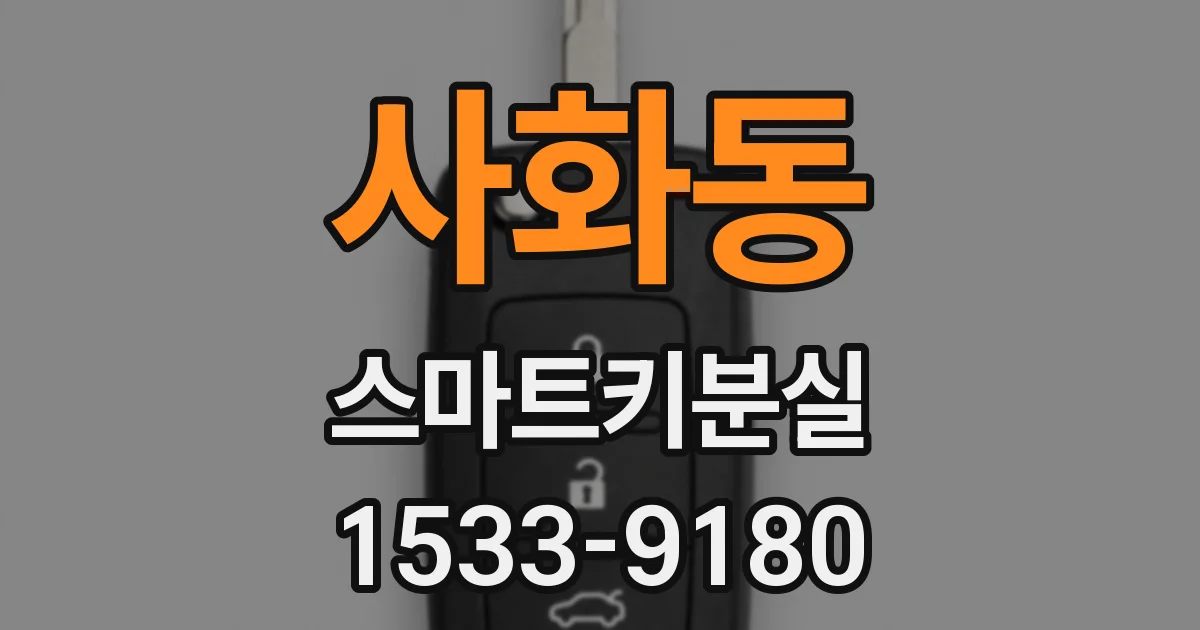 사화동 스마트키분실