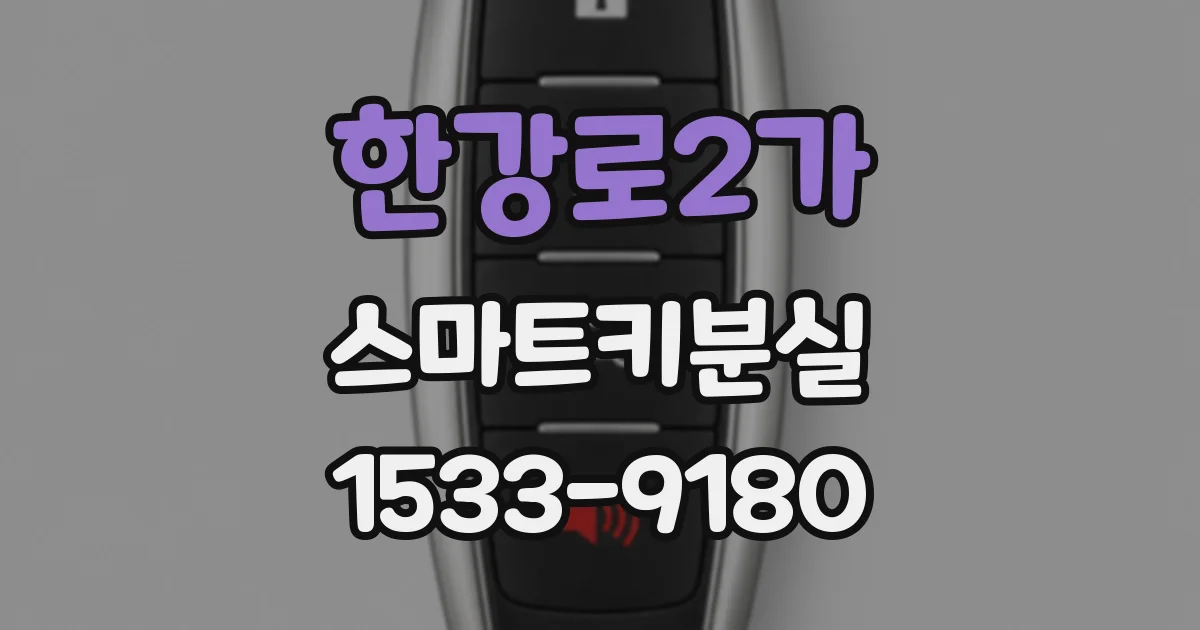 한강로2가 스마트키분실