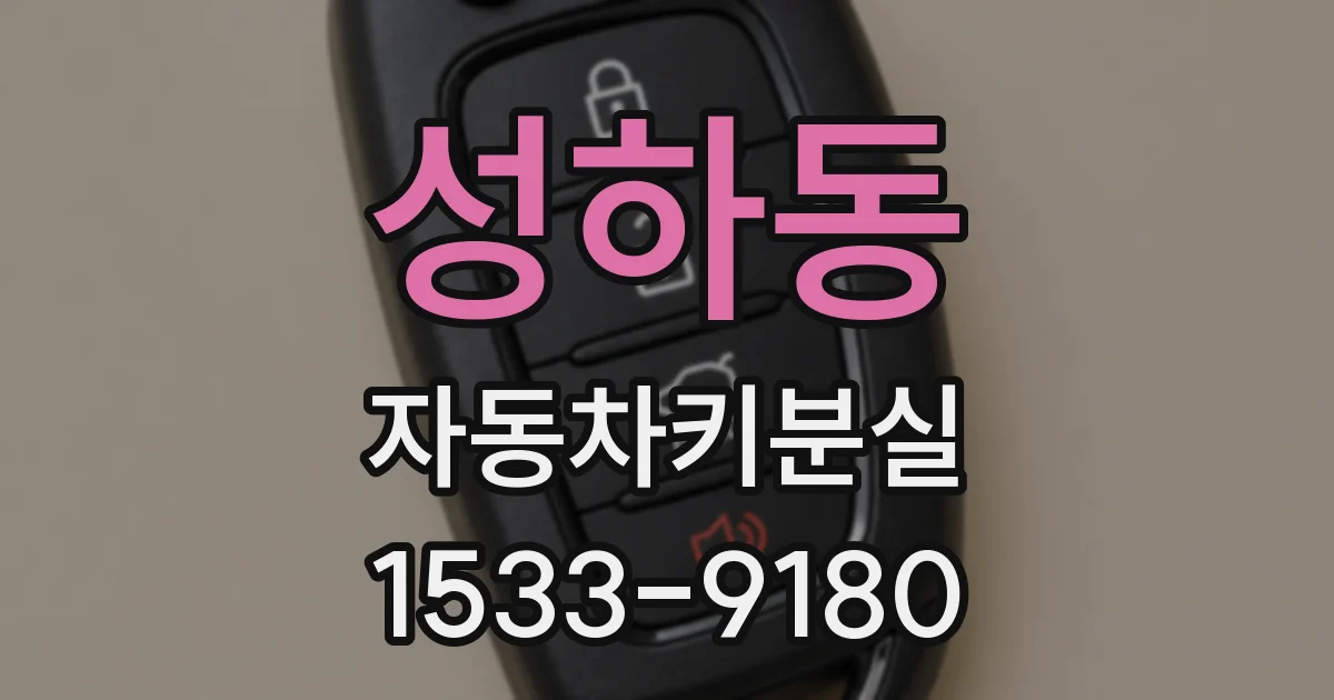 성하동 자동차키분실