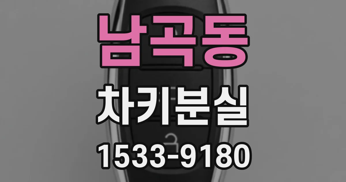 남곡동 차키분실