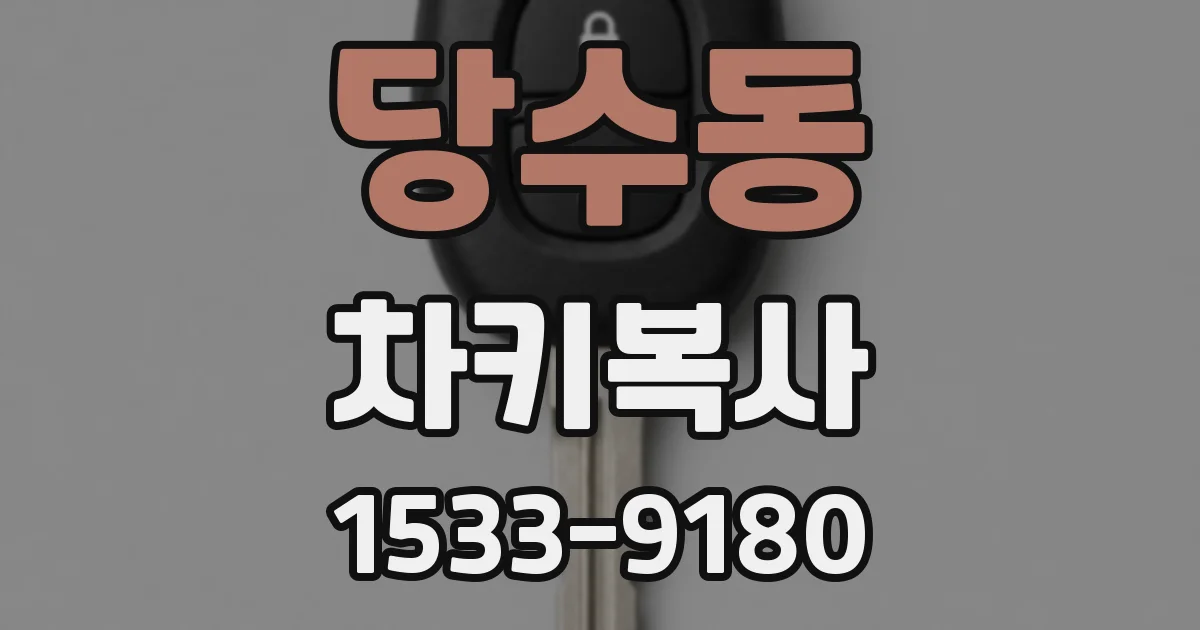 당수동 차키복사