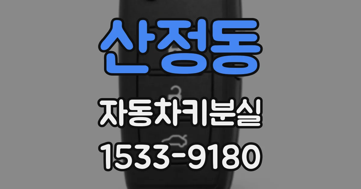 산정동 자동차키분실