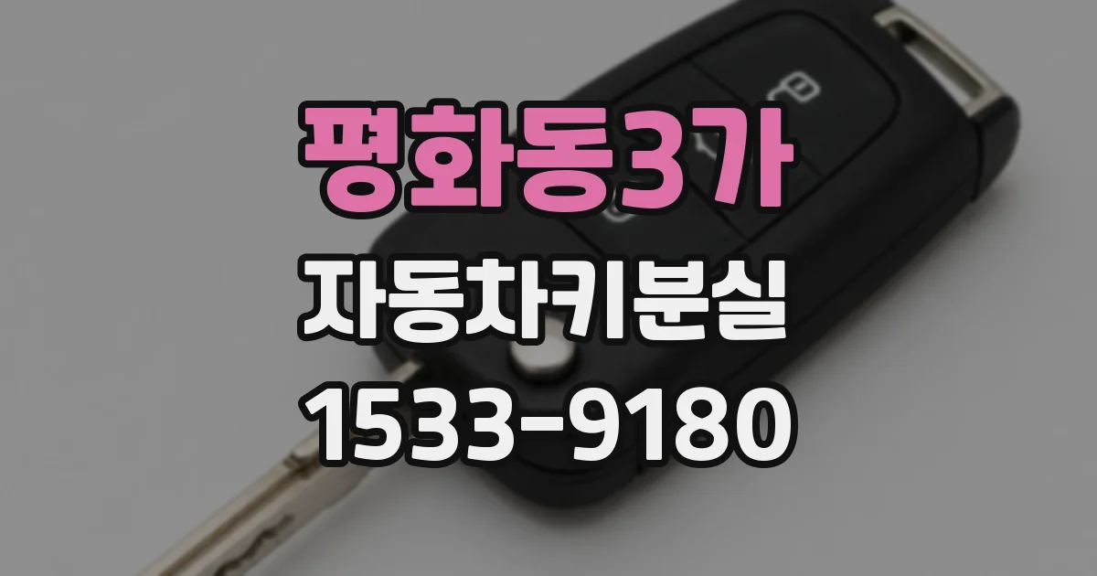 평화동3가 자동차키분실