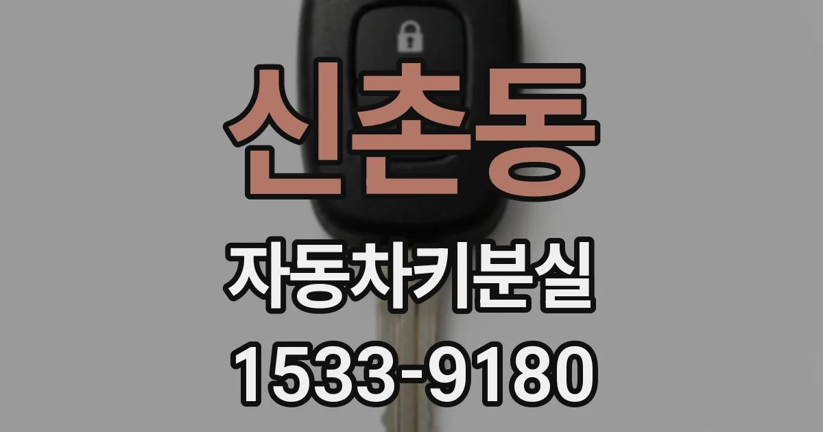 신촌동 자동차키분실