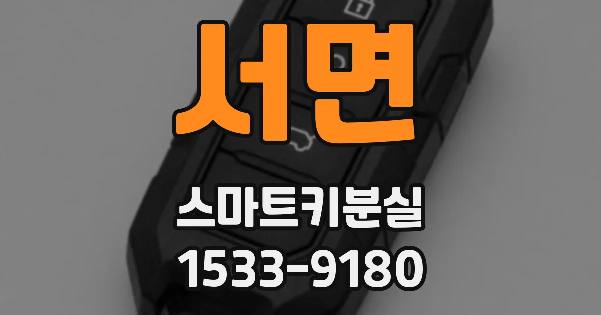 서면 스마트키분실