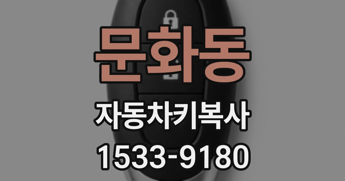 문화동 자동차키복사