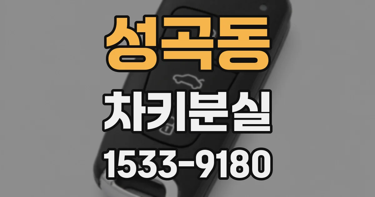 성곡동 차키분실