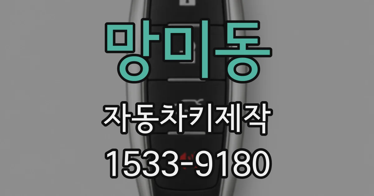 망미동 자동차키제작