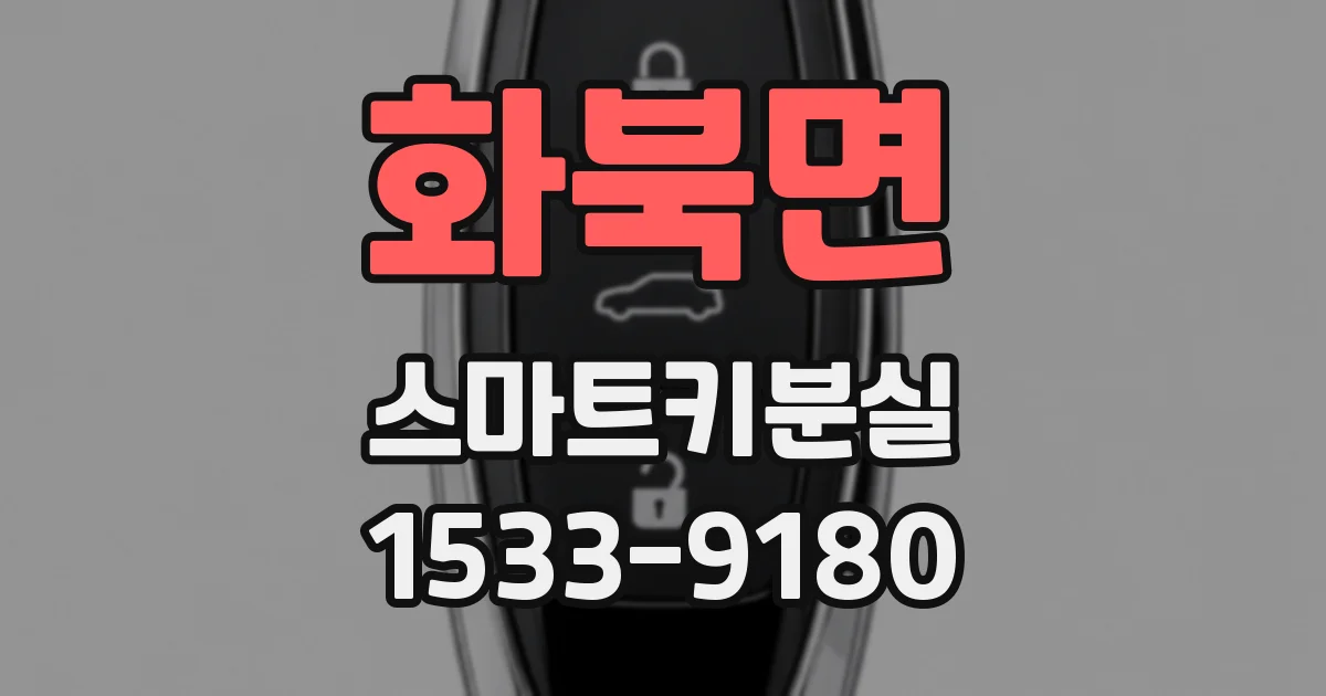 화북면 스마트키분실