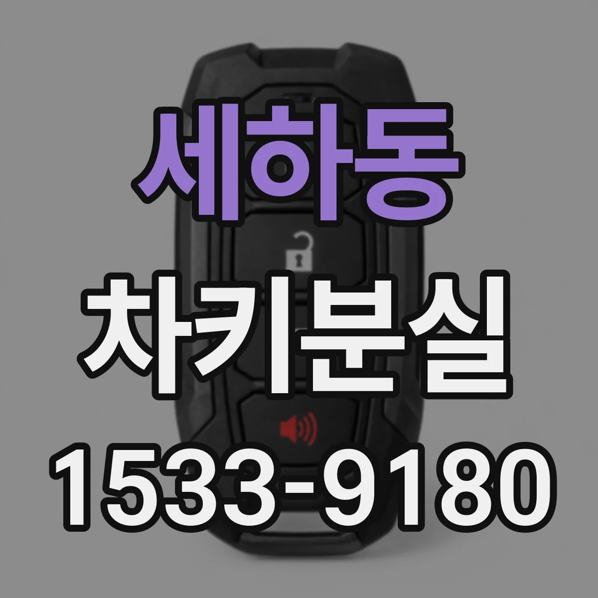 세하동 차키분실