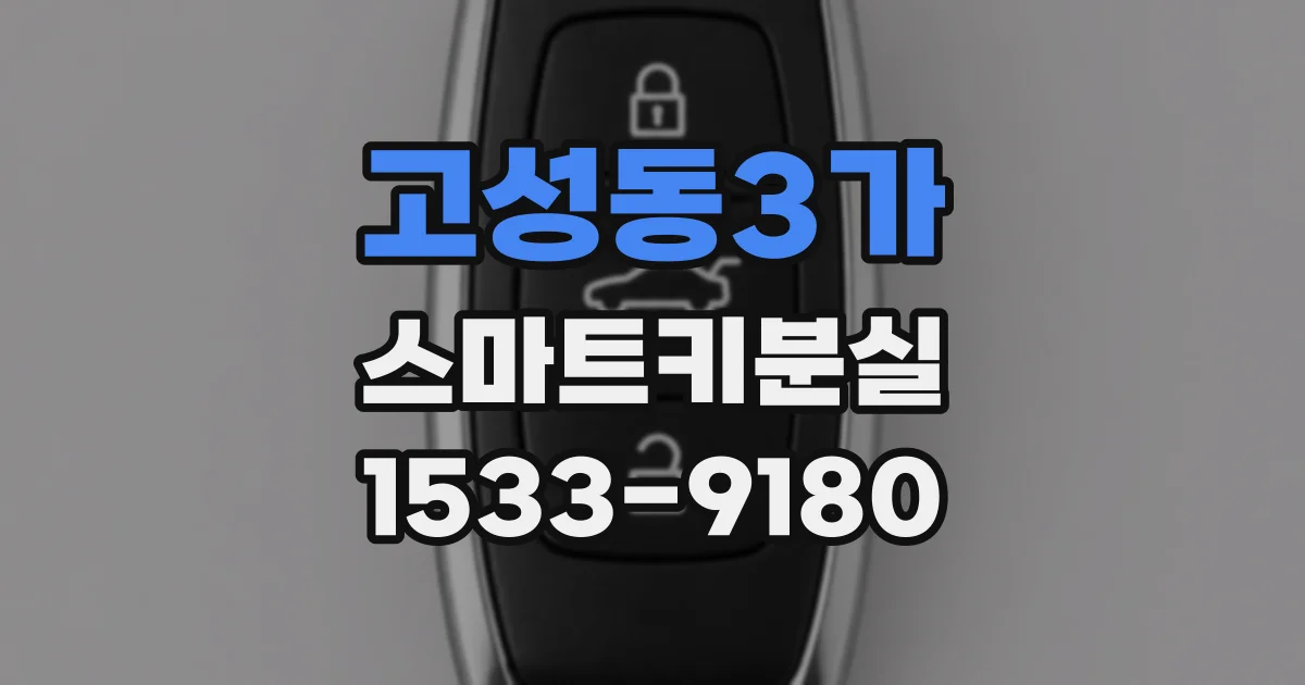 고성동3가 스마트키분실