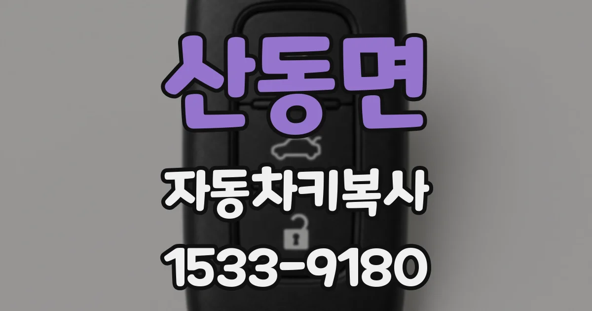 산동면 자동차키복사