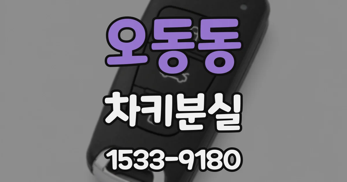 오동동 차키분실