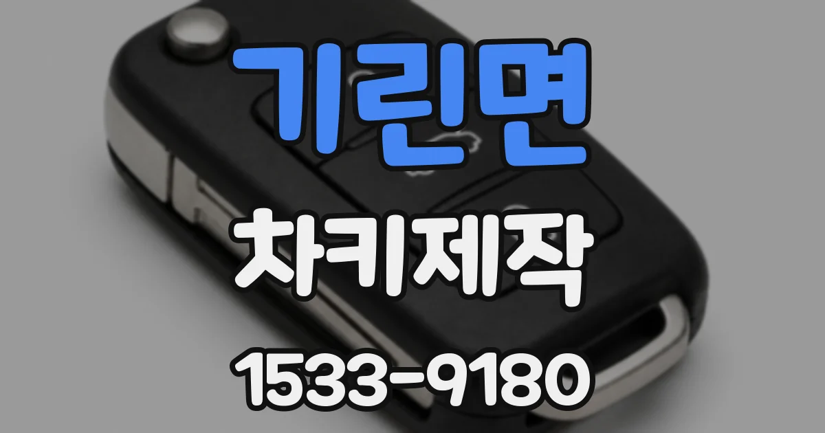 기린면 차키제작